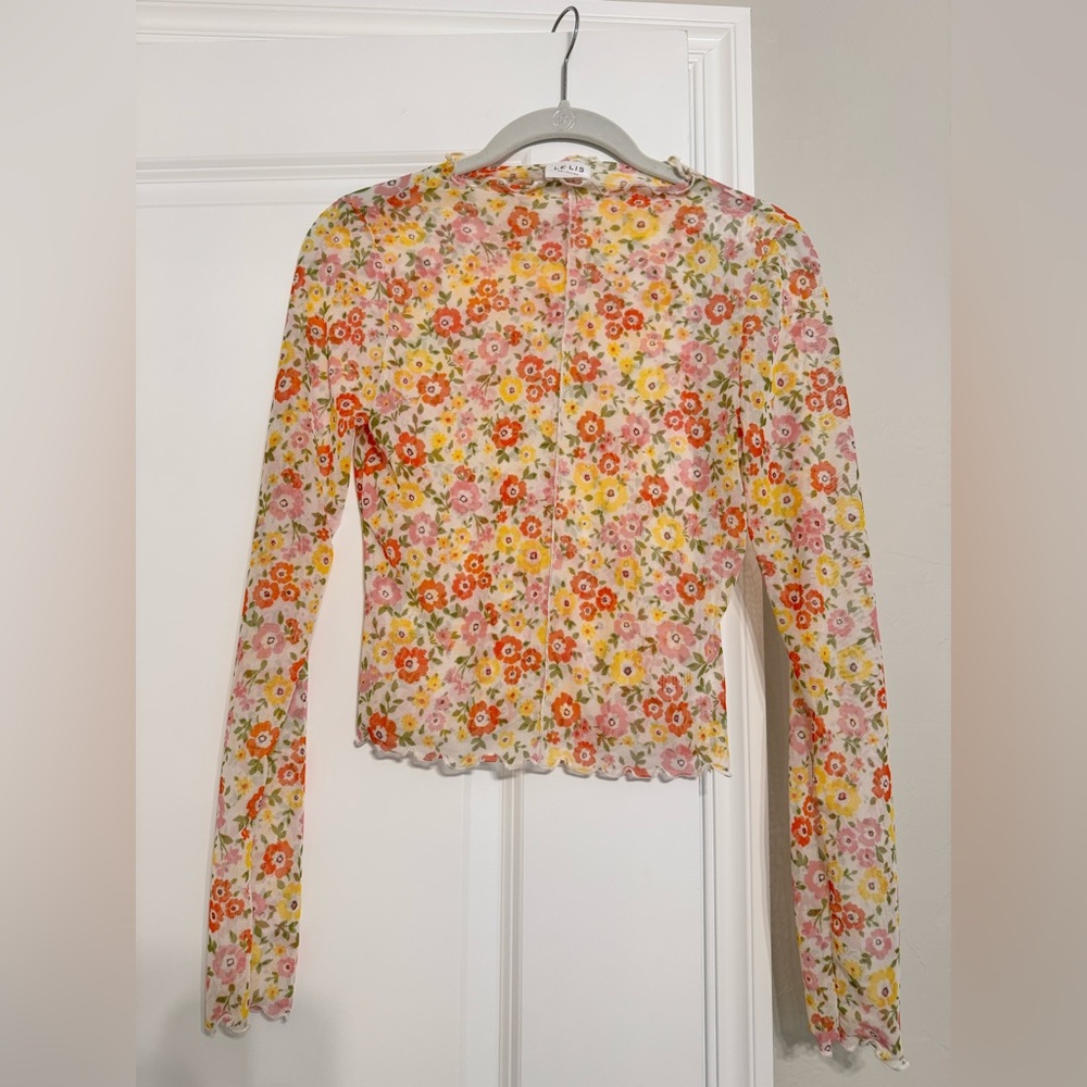 Le Lis Floral Blouse - Pink, Yellow, Orange